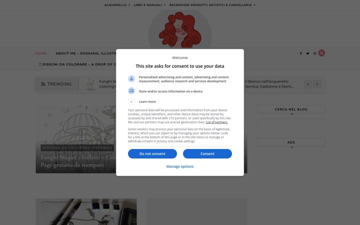 Screenshot of adropofcolor.it