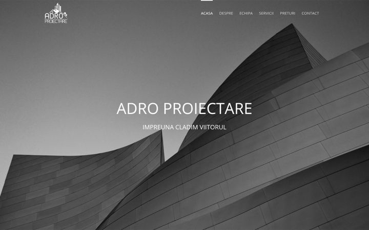 Screenshot von adroproiectare.ro