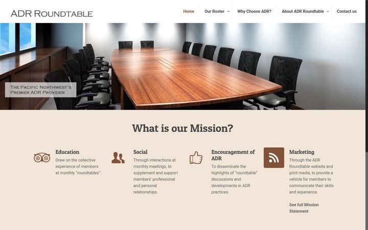 Zrzut ekranu adrroundtable.com