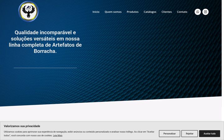 Ekrānuzņēmums no adrubber.com.br