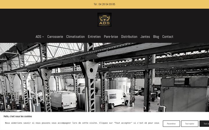 Ekrānuzņēmums no ads-carrosserie.fr