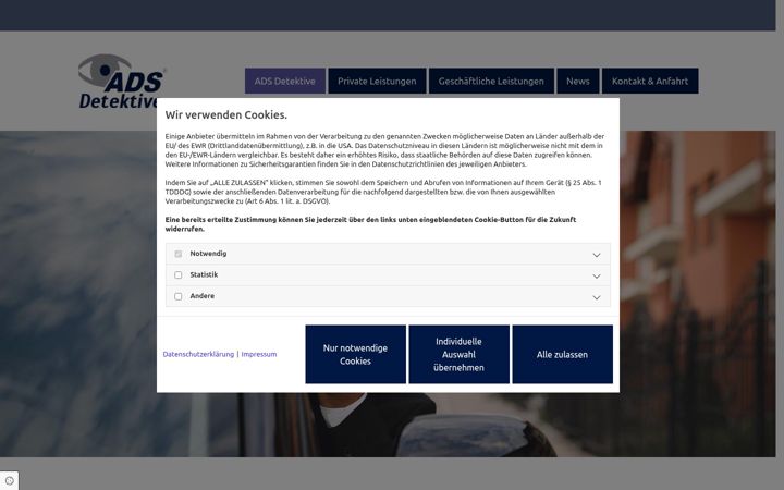 Screenshot of ads-detektive.com