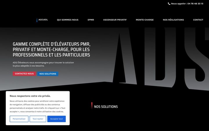 Screenshot of ads-elevateur.fr