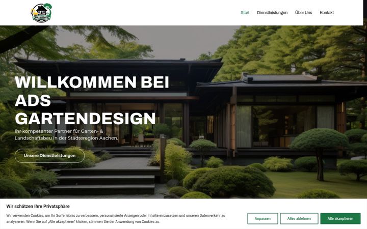 Screenshot of ads-gartendesign.de