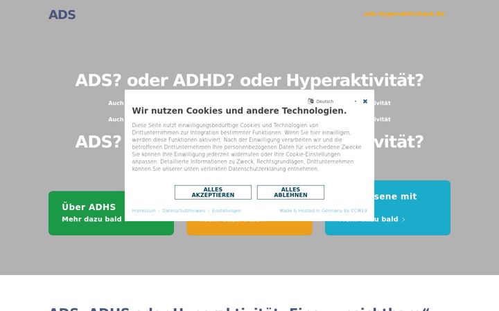 Screenshot του ads-hyperaktivitaet.de