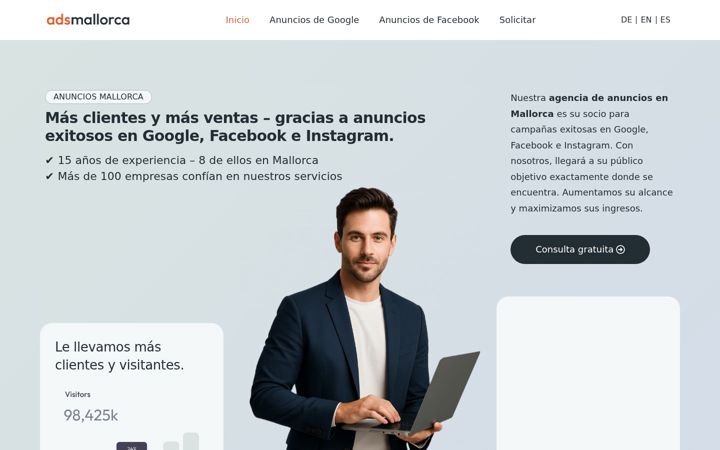 Screenshot of ads-mallorca.es