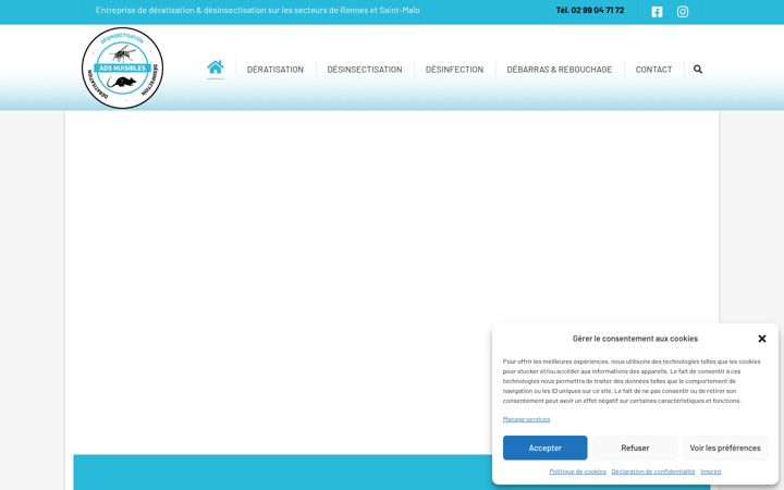 Screenshot του ads-nuisibles.fr