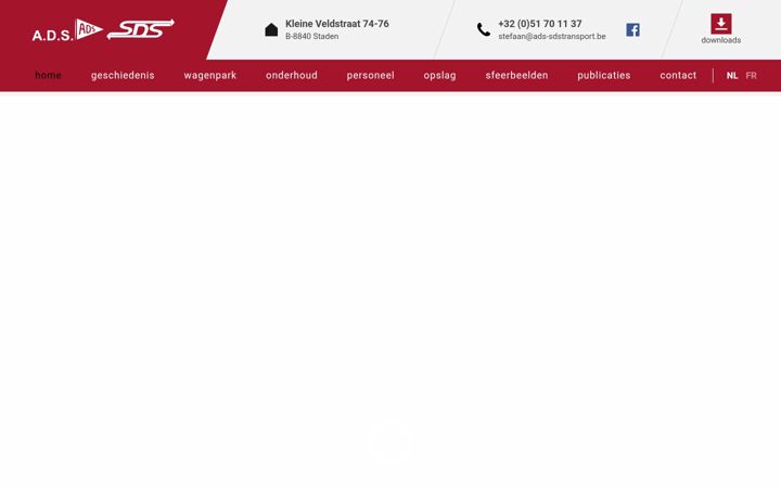 Screenshot of ads-sdstransport.be