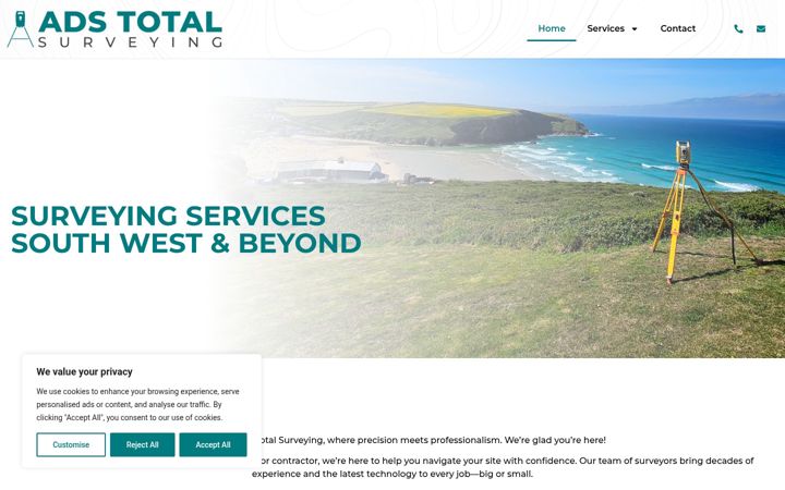 Screenshot of ads-surveying.co.uk