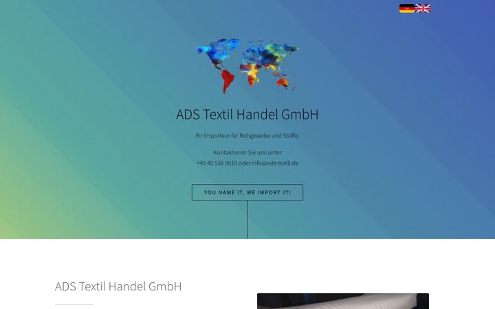 Screenshot of ads-textil.de