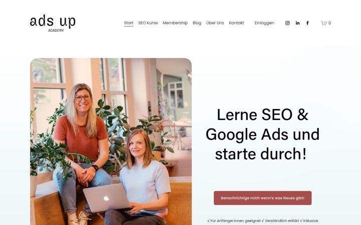 Screenshot of ads-up-academy.de