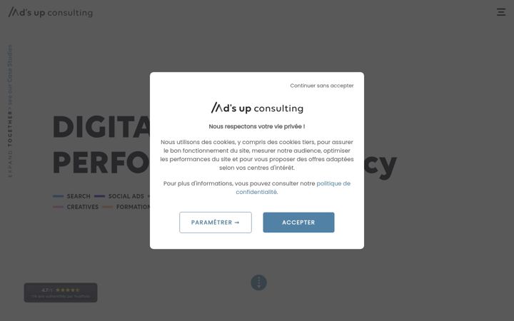 Screenshot of ads-up.fr