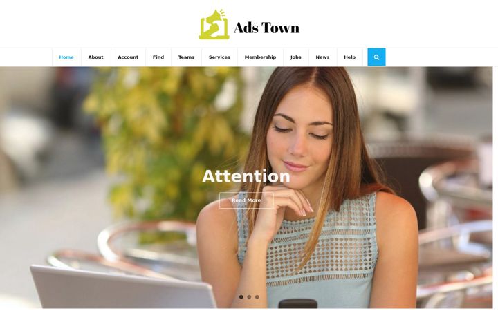 Екранна снимка на ads.town