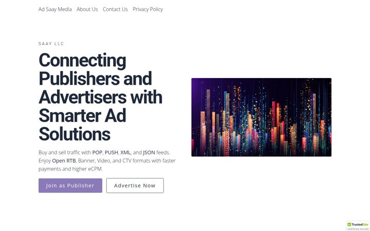 Screenshot of adsaay.com