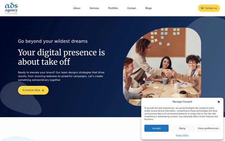 Screenshot of adsagencyuk.com