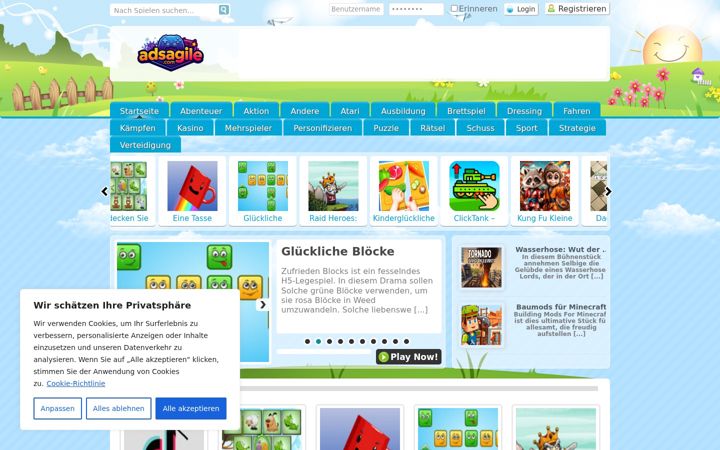 Screenshot of adsagile.com