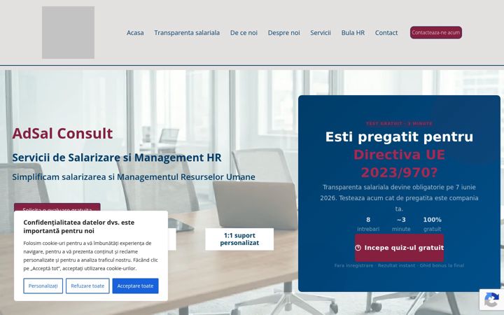 Screenshot of adsalconsult.ro