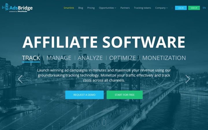 Screenshot di adsbridge.com