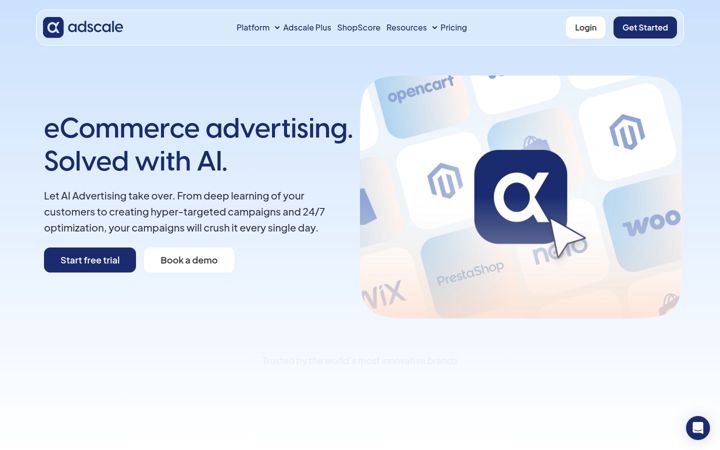 Screenshot di adscale.com