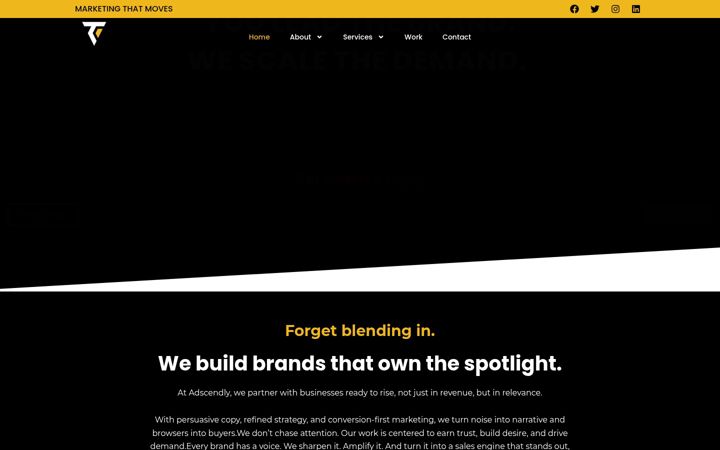 Screenshot of adscendly.com