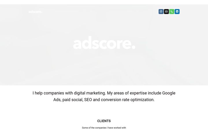 Screenshot of adscore.se