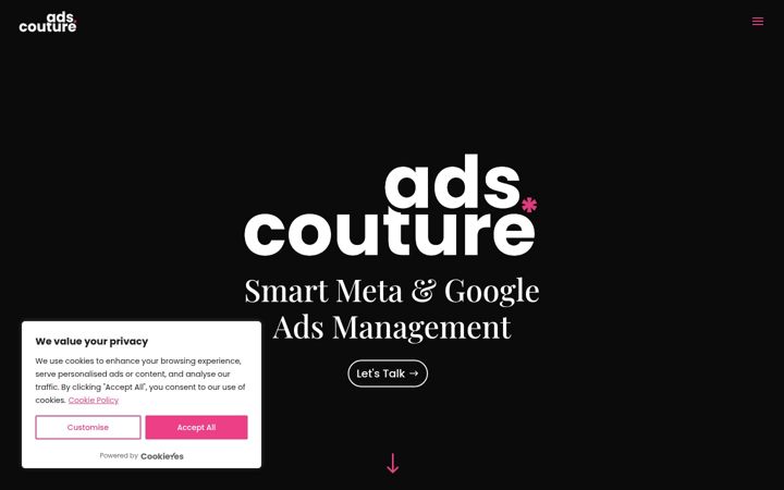 Screenshot of adscouture.com