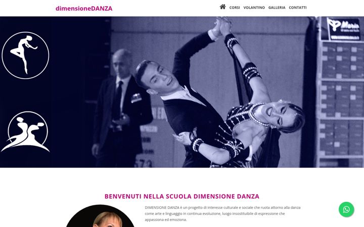 Snimka zaslona za adsdimensionedanza.it