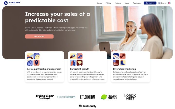 Captură de ecran a adservice.com