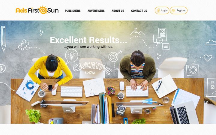 Snímek obrazovky adsfirstsun.com