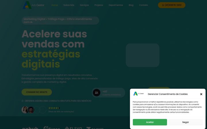 Posnetek zaslona adsgestor.com.br