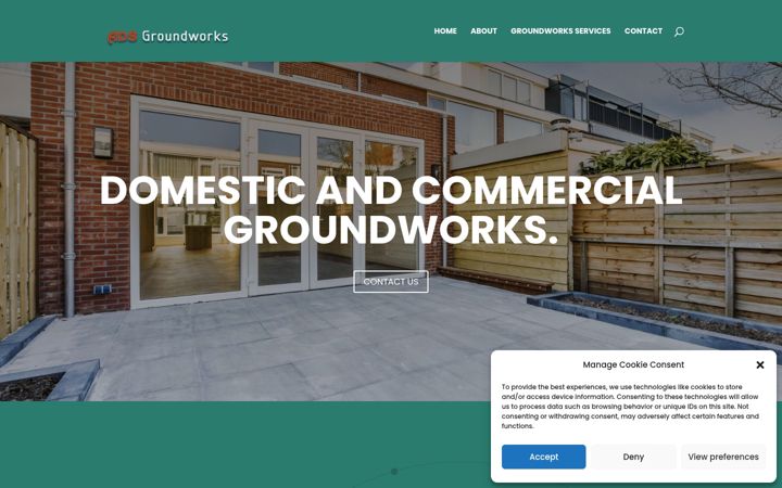 Screenshot of adsgroundworks.co.uk