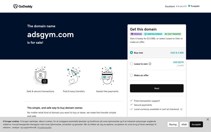 Screenshot of adsgym.com