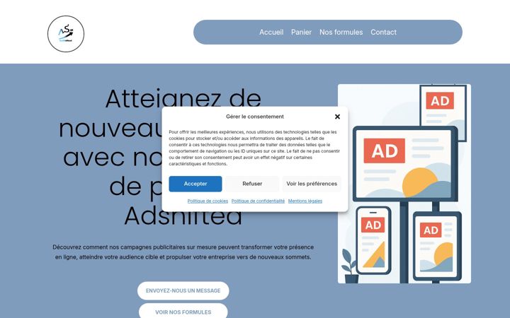 Screenshot of adshifted.com