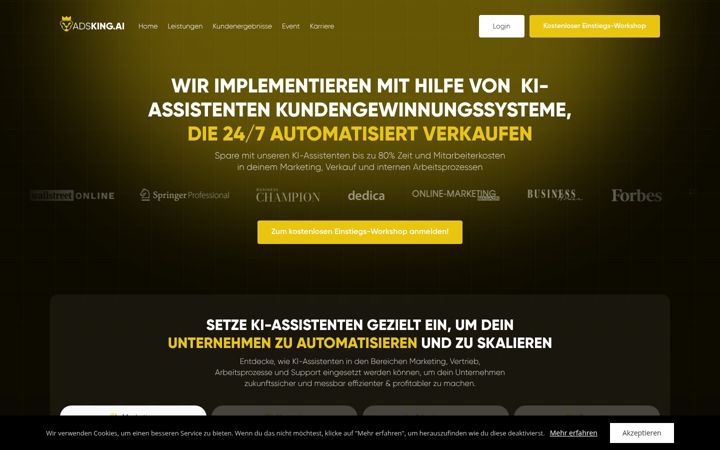 Screenshot of adsking.de