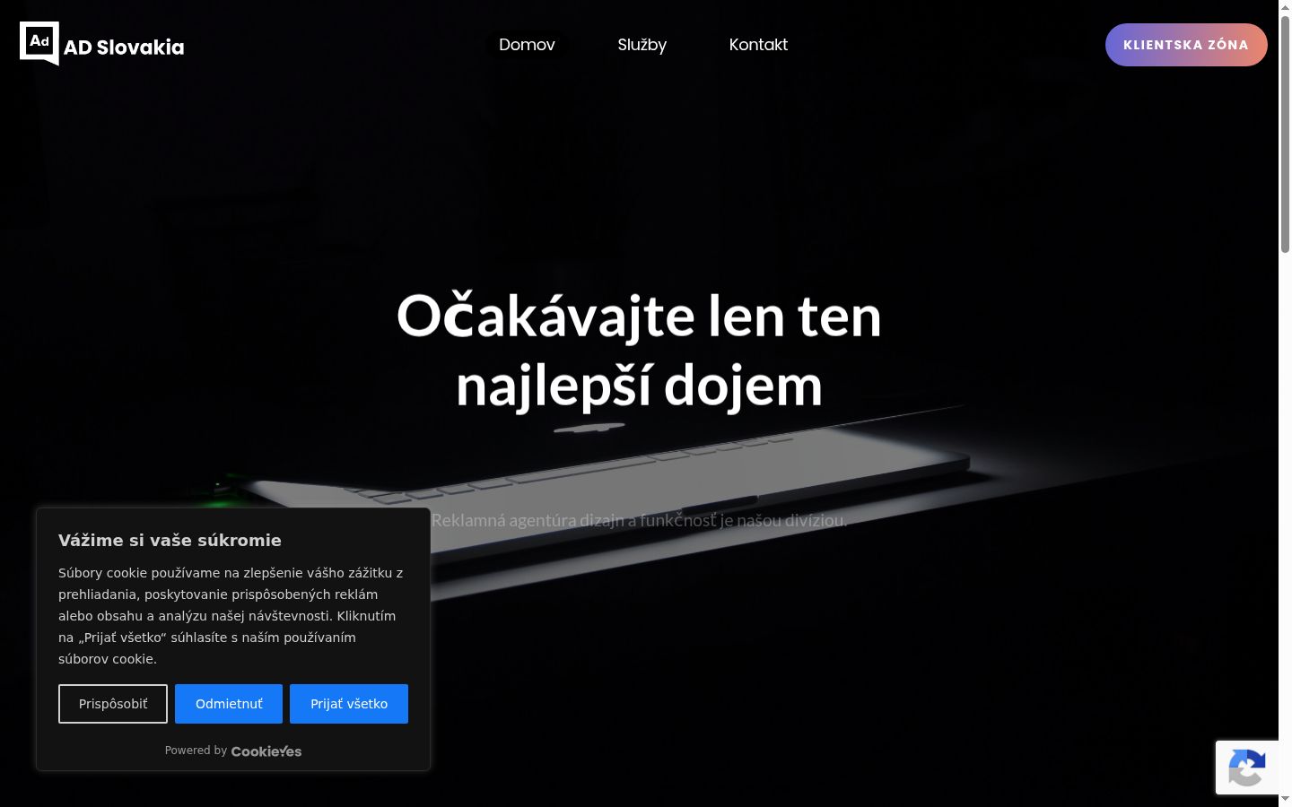 Screenshot tal-banner tal-kunsens muri qabel kwalunkwe interazzjoni