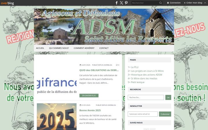 Screenshot of adsm-asso.fr