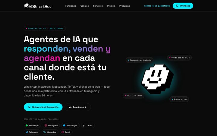 Screenshot of adsmartbot.com