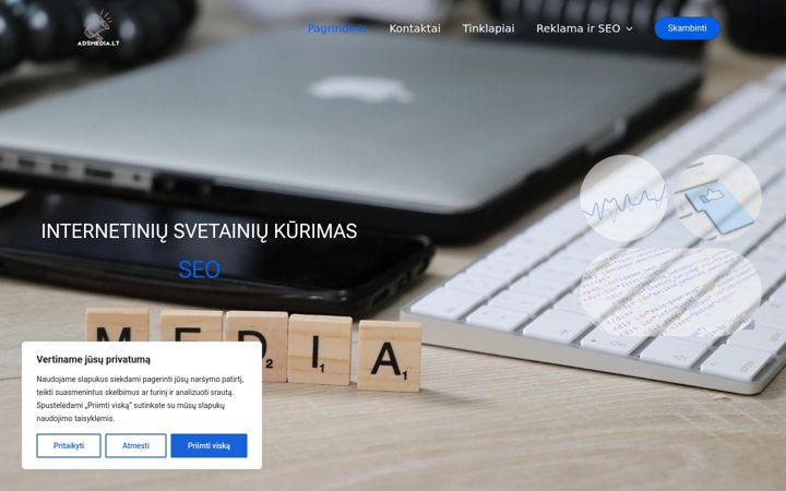 Ekraanipilt saidist adsmedia.lt