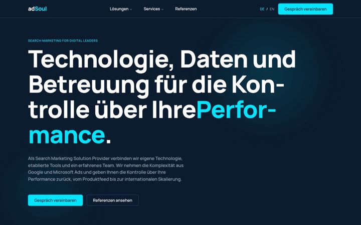 Screenshot of adsoul.com