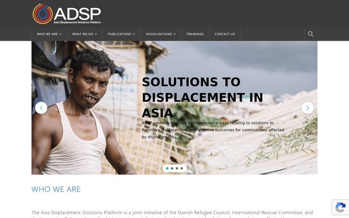 Screenshot of adsp.ngo