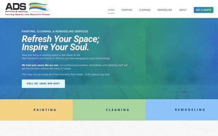 Screenshot ta' adspaintingcleaning.com
