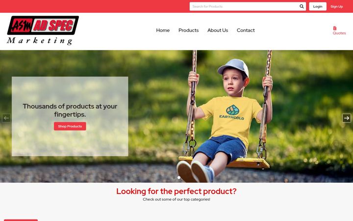 Screenshot of adspecmktg.com