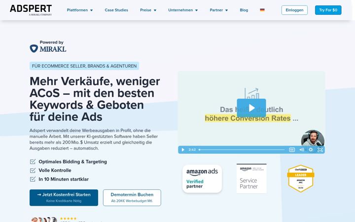 Screenshot of adspert.de
