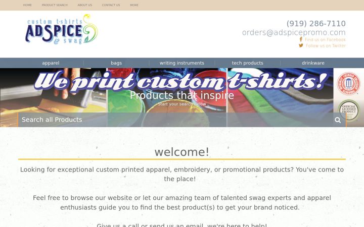 Screenshot ta' adspicepromo.com