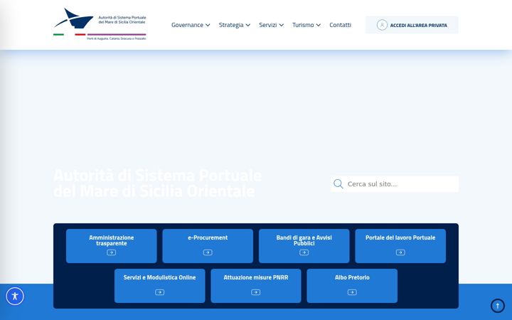 Screenshot of adspmaresiciliaorientale.it