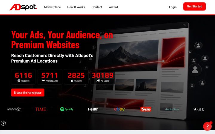 Screenshot of adspot.co