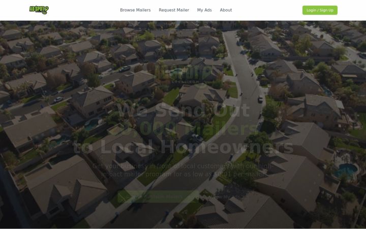 Screenshot of adspotlocal.com