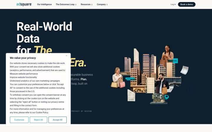Screenshot of adsquare.com