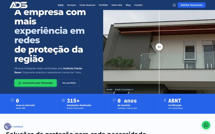 Screenshot of adsrede.com.br