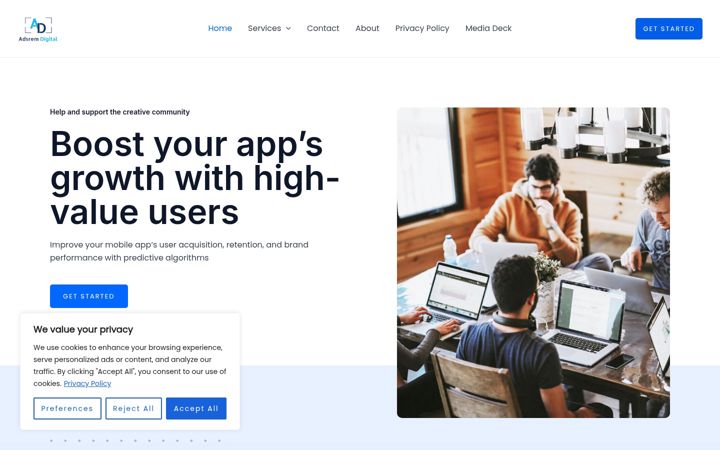 Screenshot ta' adsrem.com